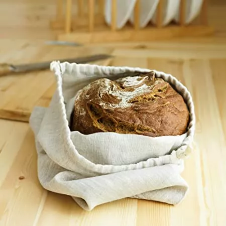 Varvara Home Brotbeutel- 30 x 40 cm (Beige)