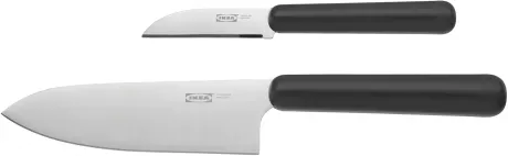 FÖRDUBBLA 2-piece knife set, grey - IKEA