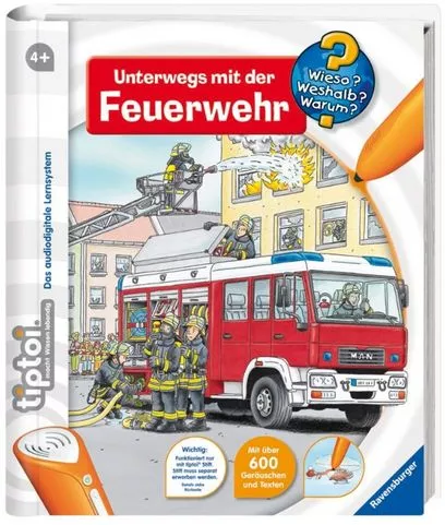 Ravensburger Buch - Wieso? Weshalb? Warum? - tiptoi - Unterwegs mit der Feuerwehr online bestellen | MÜLLER