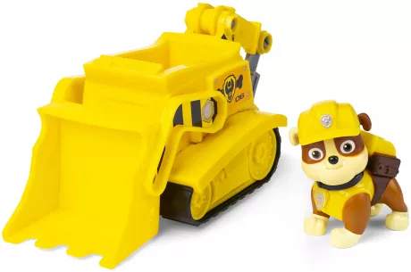 PAW Patrol Baustellen-Fahrzeug mit Rubble-Figur (Basic Vehicle/Basis Fahrzeug): Amazon.de: Spielzeug