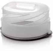 Lagkagefad med låg, gerne Tupperware -Twist n' Carry Festboks eller lignende med justerbar låg