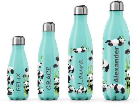 Proworks Personalisiert Panda Edelstahl Trinkflasche 24 Std. | Etsy