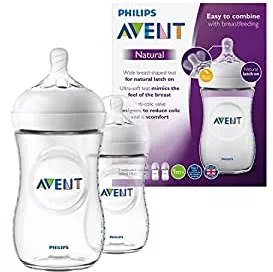 Philips Avent Natural-Babyflasche mit Sauger mit langsamem Nahrungsfluss (Modell SCF033/27) : Amazon.de: Baby