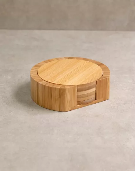 OIKOS JOGO DE PORTA COPOS REDONDO 6PCS | AMARO