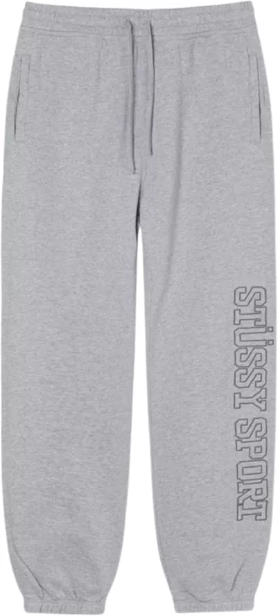 Stussy Sport App Pant - Grey Heather