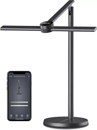 EZVALO Smart Desk Lamp LED with App Eye-Friendly Car Dimming Table Light with Motion Sensor 30 cm Wide Illumination Table Lamp for Home Office Reading Study Black [Energy Class A+++] : Amazon.de: Lighting