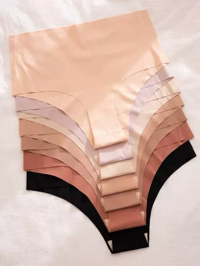 Conjunto de 7 calcinhas cintura alta | SHEIN Brasil