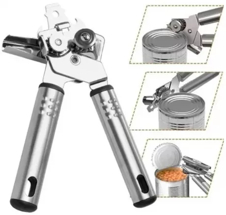 Abridor De Latas Manivela Profissional Aço Inox Sem Rebarbas em Promoção | Ofertas na Americanas