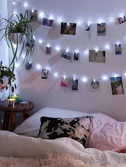 SHEIN BASIC LIVING 1 peça luz de corda com 40 peças clipe | SHEIN Brasil