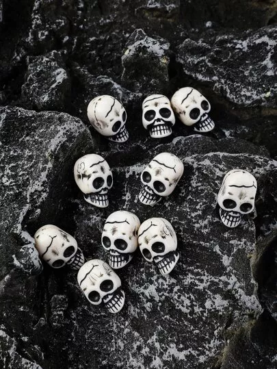 10 peças de artesanato de decoração com design de caveira | SHEIN Brasil