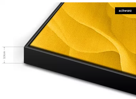 Schattenfugenrahmen Slim - schwarz - Standard - Canvasi