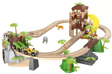 Playtive Holz Eisenbahnset Countryside / Dschungel