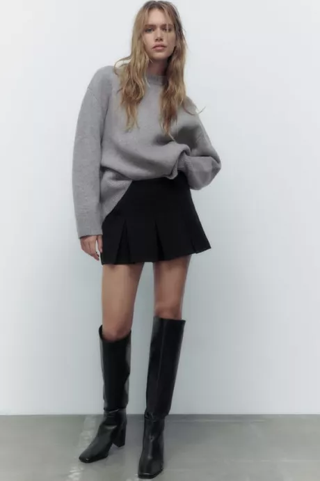 OVERSIZED MERINO WOOL SWEATER - Grey | ZARA Germany