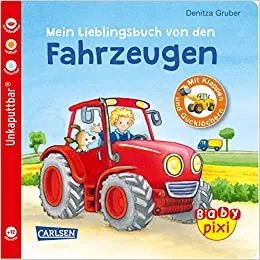 Baby Pixi (unkaputtbar) 68: Mein Lieblingsbuch von den Fahrzeugen: Ein Baby-Buch mit Klappen und Gucklöchern ab 1 Jahr (68) : Gruber, Denitza: Amazon.de: Books