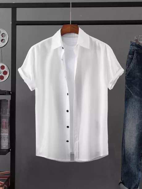 Camisa Sólido Abotoar