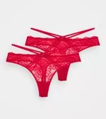 LASCANA THONG 2 PACK - String - red/rot - Zalando.de