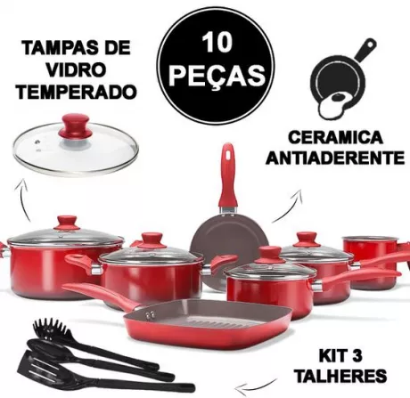 Jogo de Panelas Ceramic Life 2.0 Easy Revestimento Antiaderente Cerâmico 7 Peças Brinox - Jogo de Panelas - Magazine Luiza