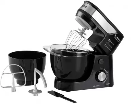 Batedeira Planetária Mondial Preto e Inox 700W - Premium 12 Velocidades - Batedeira e Acessórios - Magazine Luiza