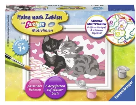 Malen nach Zahlen - Kuschelkatzen - Serie F