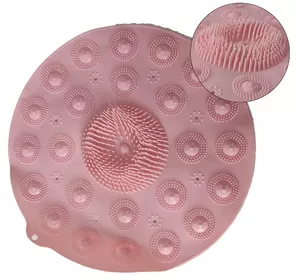 Tapete Antiderrapante Box Banheiro Massagem Relaxante Limpeza Pes Redondo Esfregar Ventosa | Leroy Merlin