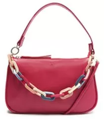 Bolsa Tiracolo Rosa Corrente Média | Anacapri