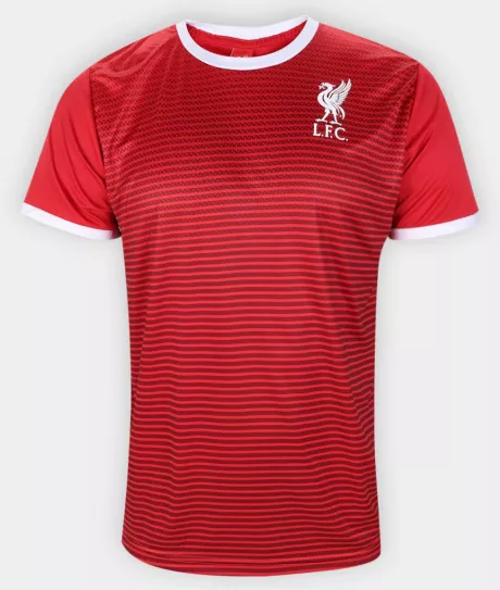 Camiseta Liverpool Asthon Masculina - Vermelho+Branco | Netshoes