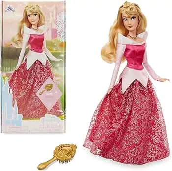Disney Store Offizielle Puppe von Prinzessin Aurora (Dornröschen) für Kinder, Dornröschen, 29 cm, vollbewegliche Puppe im Glitzerkleid mit ausgearbeiteter Haarbürste, geeignet ab 3 Jahren: Amazon.de: Spielzeug
