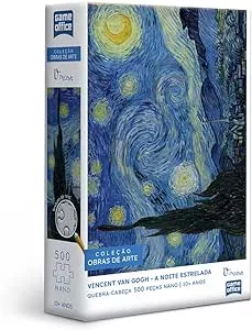 Vincent Van Gogh: A Noite Estrelada - Quebra-cabeça - 500 peças nano - Toyster Brinquedos