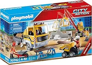 PLAYMOBIL 70742 Baustelle mit Kipplaster