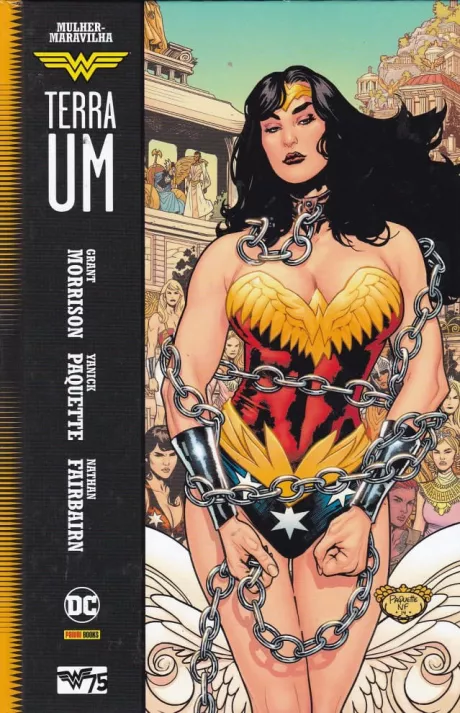 Mulher-Maravilha - Terra Um - Volume 1 Editora Panini Gibis Quadrinhos HQs Mangás - Rika Comic Shop
