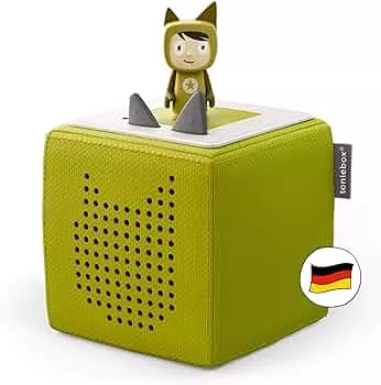 tonies Toniebox Starter Set inkl. 1 Kreativ Figur – Audioplayer für Hörbücher und Lieder für Kinder, einfach zu bedienende kabellose Musikbox BZW. Lautsprecher, 7 Std. Akku, Grün: Amazon.de: Spielzeug