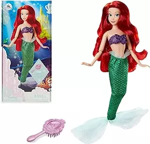 Disney Store Offizielle Arielle-Puppe für Kinder, Arielle, die Meerjungfrau, 29 cm, ausgearbeitete Haarbürste, vollbewegliche Unterwasserprinzessin im Glitzeroutfit, geeignet ab 3 Jahren: Amazon.de: Spielzeug