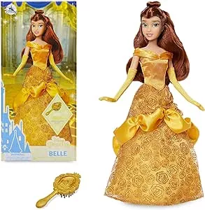 Disney Store Offizielle Puppe von Prinzessin Belle für Kinder, Die Schöne und das Biest, 29 cm, vollbewegliche Puppe im Glitzerkleid mit Langen Handschuhen und Haarbürste, geeignet ab 3 Jahren: Amazon.de: Spielzeug