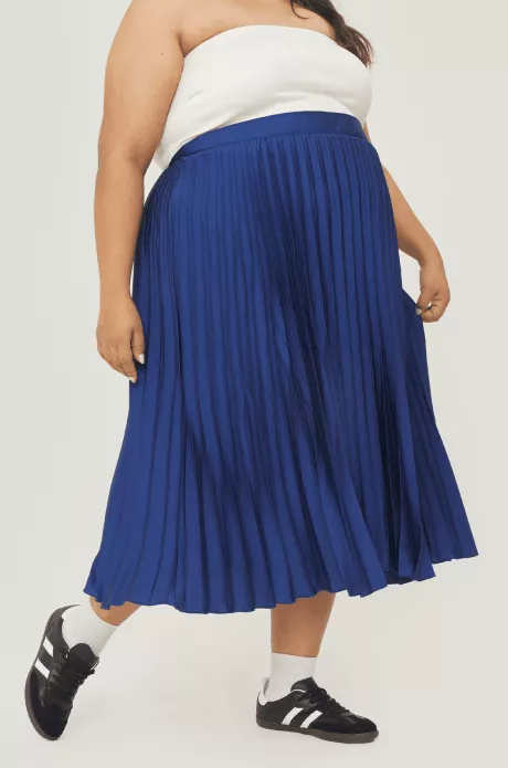 Saia Plissada Melissa Denim - TAM: gg