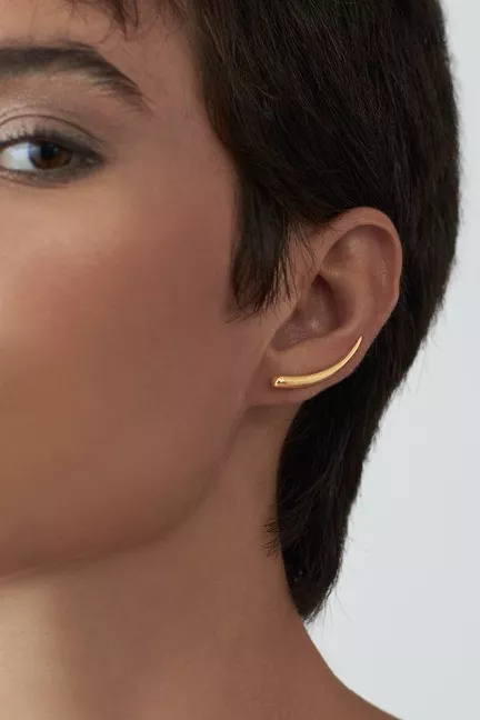 Brinco Slim Banhado a Ouro - Dipua