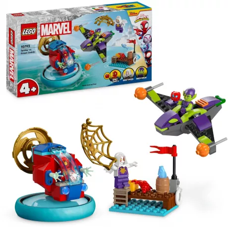 LEGO Marvel Spidey und seine Super-Freunde Spidey vs. Green Goblin Spider-Man-Spielzeug mit Minifiguren, Superhelden-Spielzeug