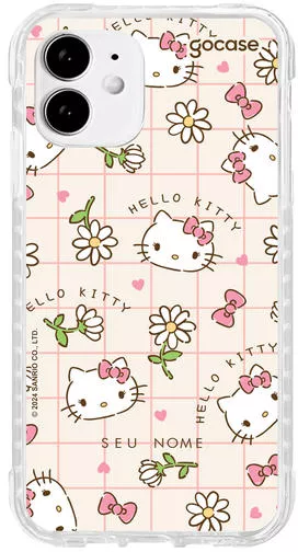 Capinha para celular Hello Kitty - Flowers and Bows - Gocase