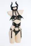 Sexy Lingerie Set Bat Wings Halter Top and Panty Two-piece Lingerie