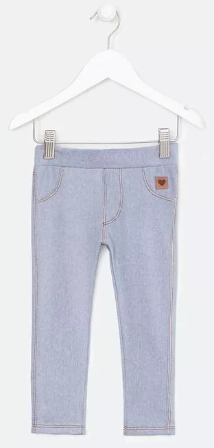 Calça Infantil Jegging com Costuras Contrastantes - Tam 1 a 5 anos Azul - Renner