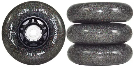 Jogo de Rodas Inline Glitter LED Special 80mm/85A | TRAXART– Traxart