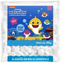 Algodão Hidrófilo Bola Cremer Baby Shark 50g - Algodão - Magazine Luiza