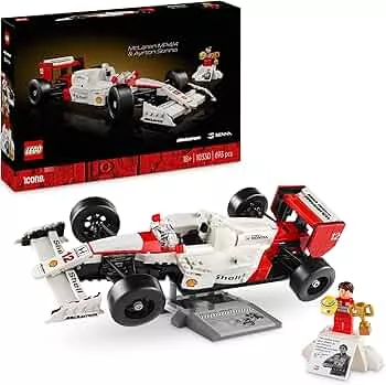 LEGO Icons McLaren MP4/4 &amp; Ayrton Senna Modellauto Set