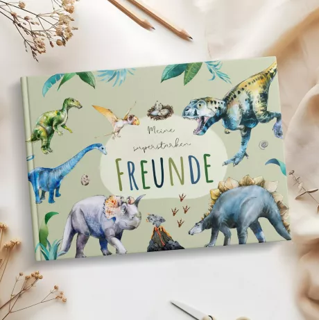 Freundebuch Dinos für Kinder Freundschaftsalbum Jungs Freundealbum Kindergarten und Schule Geschenk zur Einschulung - Etsy.de