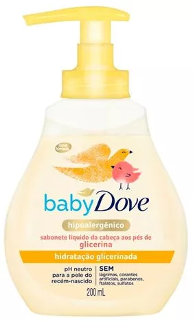 Sabonete Líquido Dove Baby Hidratação Glicerinada 200ml - Drogaria Sao Paulo