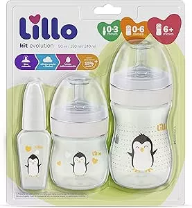 Lillo Kit De Mamadeira Primeiros Passos 50/150/240Ml Neutro | Amazon.com.br