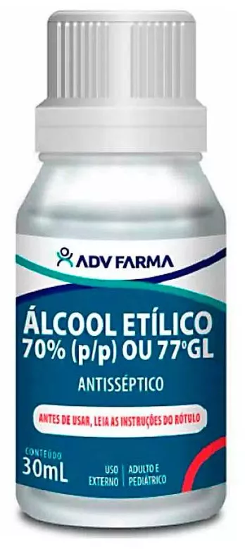 Álcool Líquido 70% Adv 30ml - Promofarma