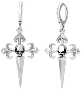 Brinco Cruz De Santiago Prateado - Riot! design