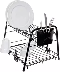 Escorredor de Louças Zurique, Cor Preto com Preto, Metaltru. | Amazon.com.br