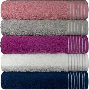 Kit 5 Toalhas de Rosto Grande Extra Macia Sublime com Alta Absorcao - 45 x 80 cm | Amazon.com.br