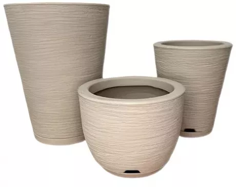 Jogo 3 Vaso Cone N1 N2 Bojo Escovado N1 Decorativo C Prato | Parcelamento sem juros